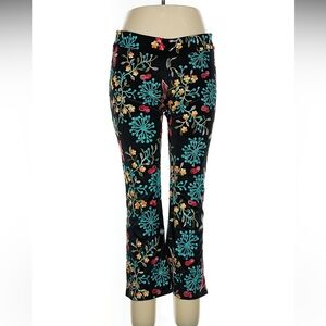 Lesley Evers Velvet Millie Embroidered Pants M